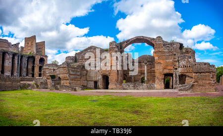 Grand Thermae oder Grandi Terme in die Villa Adriana oder Hadrians Villa archäologische Stätte von der UNESCO im Tivoli - Rom - Latium - Italien Stockfoto