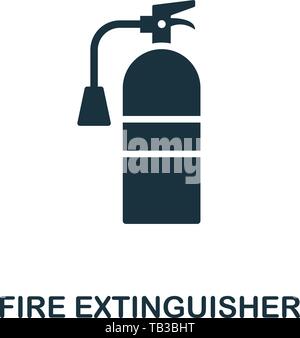 Feuerlöscher Symbol. Kreative element Design von Brandschutz icons Collection. Pixel Perfect Feuerlöscher Symbol für Web Design, Apps, Software Stock Vektor