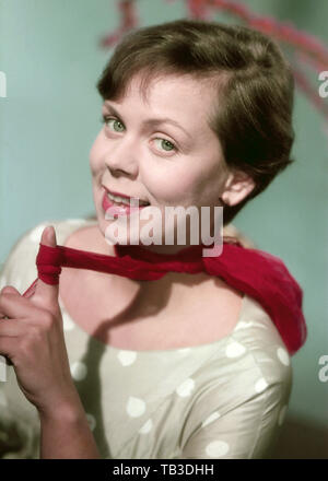 Ruth Stephan, deutsche Plant und Kabarettistin, Deutschland Ca. 1958. Die deutsche Schauspielerin und Kabarettistin, Deutschland Ca. 1958. Stockfoto