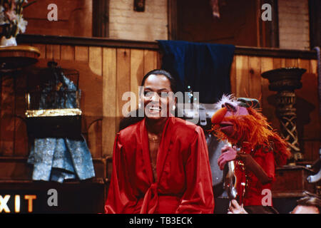 Der Muppet Show, Fernsehserie, USA/Großbritannien 1976 - 1981, Comedyshow mit Puppen und Gaststar Diana Ross Stockfoto