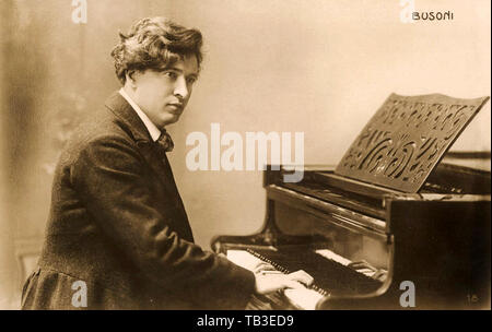 FERRUCCIO BUSONI (1866-1924) italienischer Komponist über 1895 Stockfoto