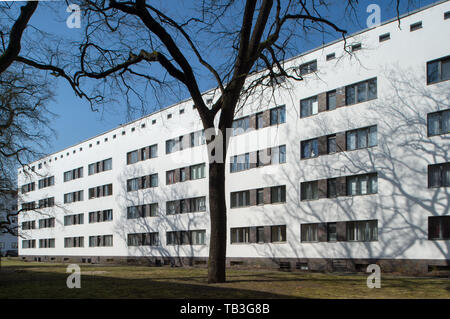 10.04.2018, Berlin, Berlin, Deutschland - Wohnanlage in der großen Siemensstadt Wohnanlage, ein modernes Berliner Wohnsiedlung, zwischen gebaut Stockfoto