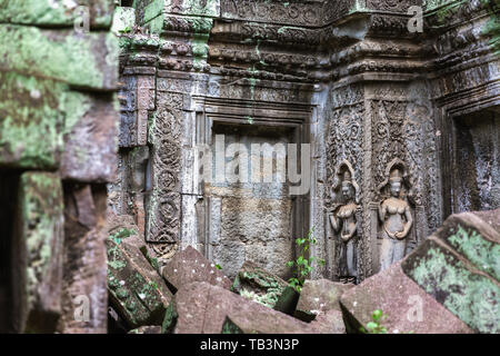 Ta Prohm Tempel, Angkor, UNESCO-Weltkulturerbe, Provinz Siem Reap, Kambodscha, Indochina, Südostasien, Asien Stockfoto