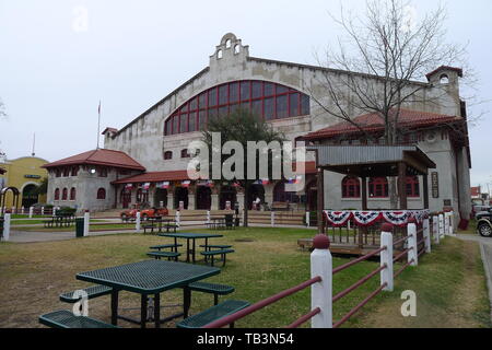 Die Außenseite des Cowtown Coliseum in Fort Worth Stockyards Stockfoto