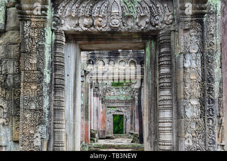 Preah Khan, Tempel, Angkor, UNESCO-Weltkulturerbe, Provinz Siem Reap, Kambodscha, Indochina, Südostasien, Asien Stockfoto