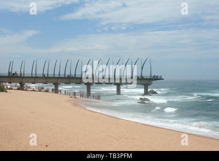 Walknochen Pier, Umhlanga, Südafrika Stockfoto