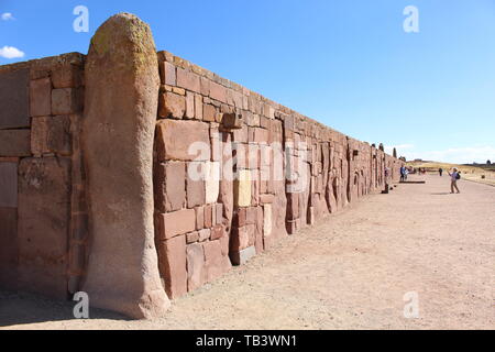 Tiahuanaco, Bolivien Stockfoto