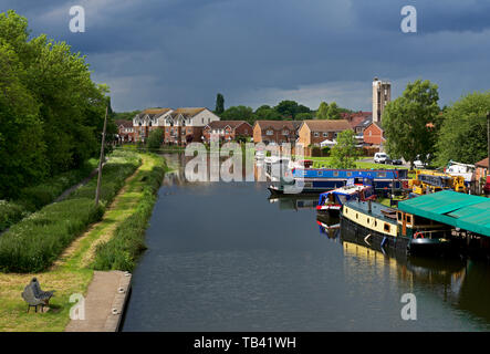 Die stainforth & Keadby Canal, Thorne, South Yorkshire, England, Großbritannien Stockfoto