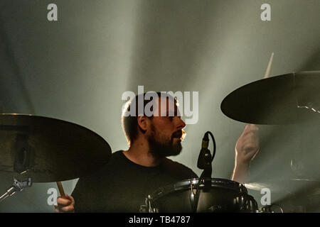 Mailand, Italien - 28. Mai 2019: Progressive und Psychedelic Rock Band MOTORPSYCHO von Trondheim, Norwegen führt bei Live Music Club in Vaprio d. Brambilla Stockfoto