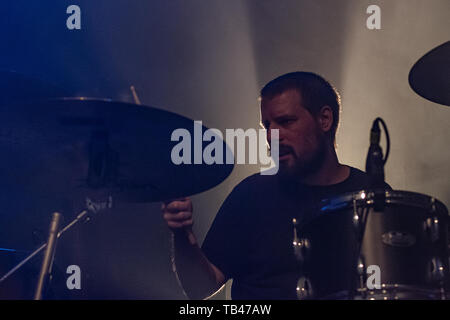 Mailand, Italien - 28. Mai 2019: Progressive und Psychedelic Rock Band MOTORPSYCHO von Trondheim, Norwegen führt bei Live Music Club in Vaprio d. Brambilla Stockfoto