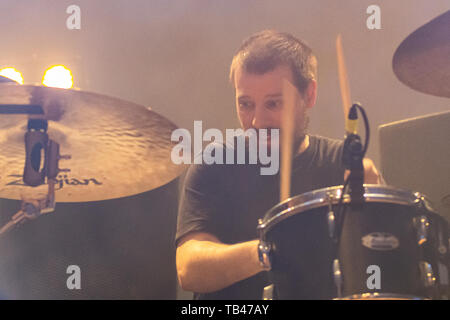 Mailand, Italien - 28. Mai 2019: Progressive und Psychedelic Rock Band MOTORPSYCHO von Trondheim, Norwegen führt bei Live Music Club in Vaprio d. Brambilla Stockfoto