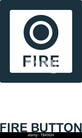 Feuer Symbol. Kreative element Design von Brandschutz icons Collection. Pixel Perfect Feuer Symbol für Web Design, Anwendungen, Software, drucken Stock Vektor