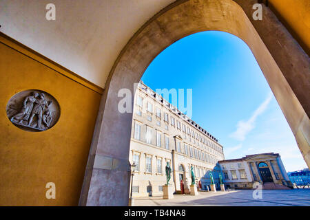 Sehenswürdigkeiten Schloss Christiansborg in Kopenhagen Stockfoto