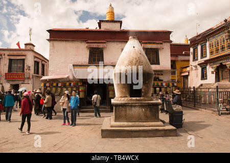 Barkhor Platz, Lhasa, Tibet Stockfoto