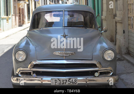 Vintage amerikanische Autos in Havanna, Kuba Stockfoto