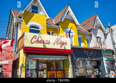 Toronto, Kanada - 5 Mai, 2019: Kensington Market, ein markanter multikulturellen Viertel in der Innenstadt von Toronto, einem nationalen historischen Ort Stockfoto