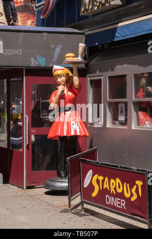 Stardust Diner Fassade, Times Square, New York City, USA Stockfoto