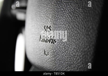 Airbag im Auto. Stockfoto