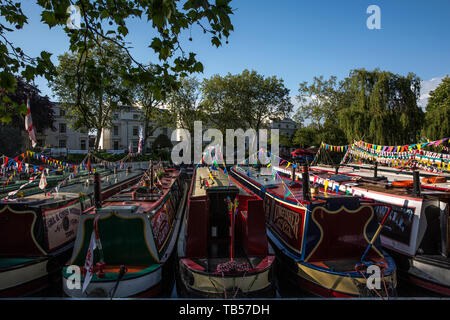 Canalway Calvalcade Festival, Little Venice, London, England, Vereinigtes Königreich Stockfoto