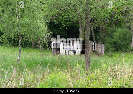 Der alten, verlassenen Schuppen Stockfoto