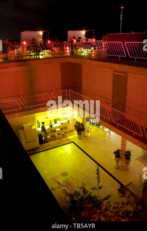 Hotel Basico, Central de Arquitectos, Playa Del Carmen, Mexiko. 28. August 2008 Stockfoto