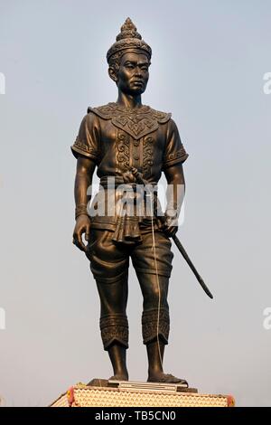 Denkmal von König Mangrai, mengrai Denkmal, Chiang Rai, Nordthailand, Thailand Stockfoto