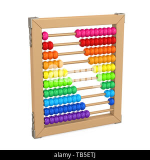 Bunte Abacus isoliert Stockfoto