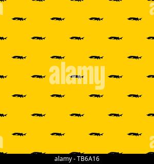 Frischen stör Fisch Muster Vektor Stock Vektor