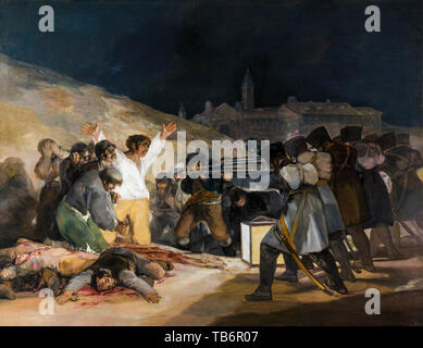 Francisco Goya, Der dritte Mai 1808, Malerei, 1814 Stockfoto