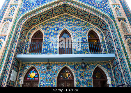 Detail der Orbeliani Schwefelbäder Gebäude in Tiflis, Georgien Stockfoto