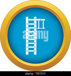 Schwedische Leiter Symbol blau Vector isoliert Stock Vektor