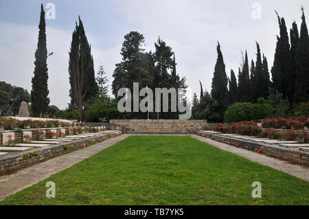 Tel Hai Soldatenfriedhof, Tel Hai, Oberen Galiläa, Israel Stockfoto