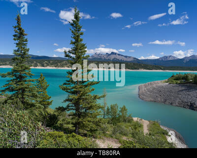 Abraham Lake, David Thompson Highway, Clearwater County, Alberta, Kanada Stockfoto