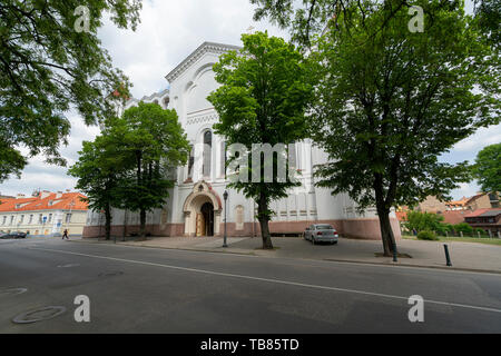 Vilnius, Litauen. Mai 2019. Ein Blick auf die Kathedrale der Heiligen Maria Mutter Gottes Stockfoto