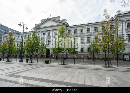 Vilnius, Litauen. Mai 2019. Der ehemalige KGB-Gebäude, das heute das Museum der Opfer des Genozids Stockfoto