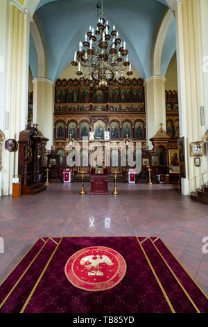 Vilnius, Litauen. Mai 2019. Ein Blick auf die Kathedrale der Heiligen Maria Mutter Gottes Stockfoto