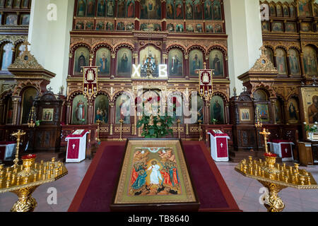 Vilnius, Litauen. Mai 2019. Ein Blick auf die Kathedrale der Heiligen Maria Mutter Gottes Stockfoto