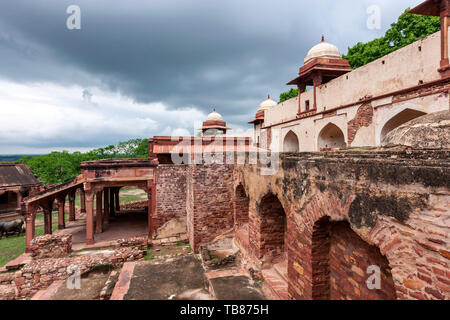 Steinhauer" Moschee, Fatehpur Sikri, Agra Bezirk von Uttar Pradesh, Indien. Stockfoto