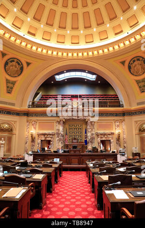 Minnesota Senat Kammer in Minnesota State Capitol. Saint Paul Minnesota. USA Stockfoto