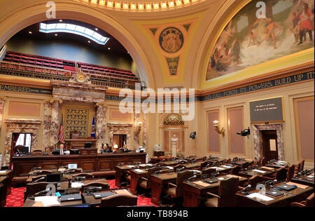 Minnesota Senat Kammer in Minnesota State Capitol. Saint Paul Minnesota. USA Stockfoto