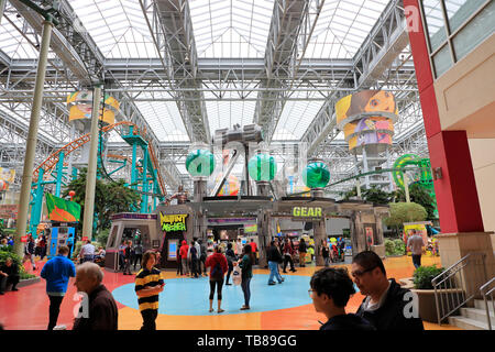 Nickelodeon Universe Theme Park innerhalb der Mall von Amerika. Bloomington. Minnesota. USA Stockfoto