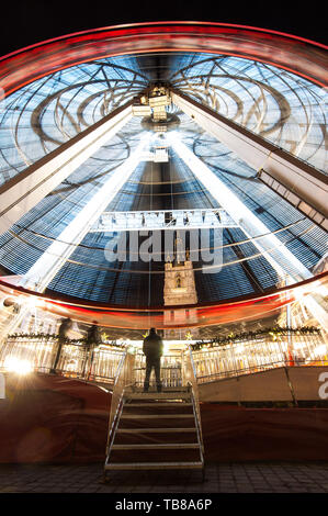 Das Riesenrad in Gent Stockfoto