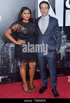 Los Angeles, USA. 30 Mai, 2019. LOS ANGELES, Kalifornien, USA - 30. Mai: Mindy Kaling und B.J. Novak am Los Angeles Premiere von Amazon's Studio" bis spät in die Nacht" im Orpheum Theater am 30. Mai 2019 in Hollywood, Los Angeles, Kalifornien, USA. (Quelle: Bild Presse Agentur/Alamy leben Nachrichten Stockfoto