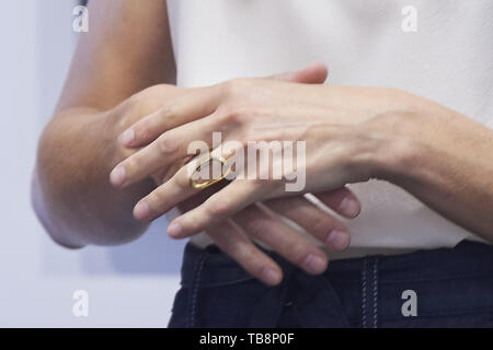 Madrid, Madrid, Spanien. 31. Mai, 2019. Queen Letizia von Spanien Madrid besucht Eröffnung der Buchmesse im Parque del Retiro am 31. Mai 2019 in Madrid, Spanien Credit: Jack Abuin/ZUMA Draht/Alamy leben Nachrichten Stockfoto