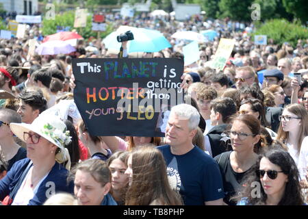 Wien, Österreich. 31. Mai Mai 2019. FridaysForFuture 3nd große Demonstration für Klimagerechtigkeit und mutige Umweltpolitik am Freitag, 31. Mai 2019 auf dem Heldenplatz in Wien. Quelle: Franz Perc/Alamy leben Nachrichten Stockfoto