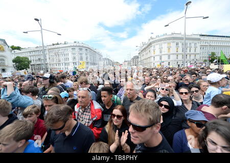 Wien, Österreich. 31. Mai Mai 2019. FridaysForFuture 3nd große Demonstration für Klimagerechtigkeit und mutige Umweltpolitik am Freitag, 31. Mai 2019 auf dem Heldenplatz in Wien. Quelle: Franz Perc/Alamy leben Nachrichten Stockfoto