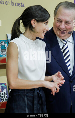 Madrid, Spanien. 31. Mai, 2019. Queen Letizia besucht Eröffnung der Buchmesse in Madrid Park El Retiro in Madrid, Spanien, 31. Mai 2019. 31. Mai 2019. Credit: Jimmy Olsen/Medien Punch *** Keine Spanien***/Alamy leben Nachrichten Stockfoto