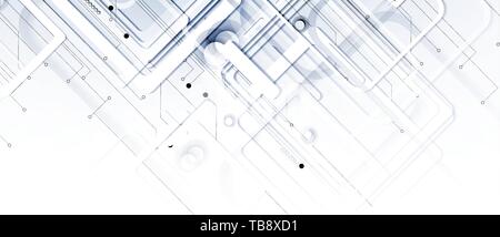Abstrakte Struktur Stromkreis Computer Technology Business Hintergrund Stock Vektor