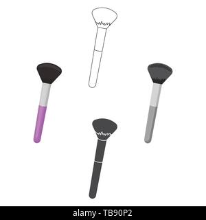 Zubehör, Kunst, Künstler, Hintergrund, Schönheit, Blush, Pinsel, Cartoon, schwarz, Kosmetik, Design, Zeichnen, Mode, weiblich, Icon, Illustration, isoliert, line, Lippenstift, Logo, Make-up, Make-up, Objekt, Farbe, Puder, professionelle, Schatten, Zeichen, Symbol, bis, Vector, Web, weiß, Vektor, Vektoren, Stock Vektor