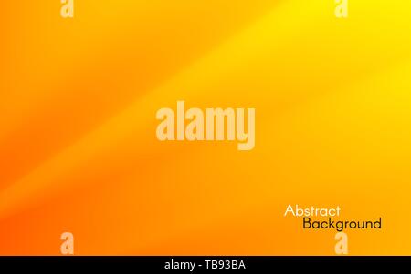 Orange minimalen Hintergrund. Gelbe wellen Konzept. Glatt orange Linien. Einfaches Design für Web oder App. Helle Farbe Hintergrund. Weich fließender Farbverlauf. Vektor Stock Vektor